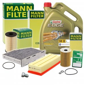 AUDI  A4 B7 Mali Servis SET Filtera + Ulje Motora