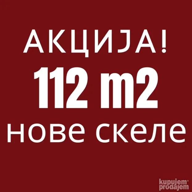 112 m2 nove ramovske skele na sniženju