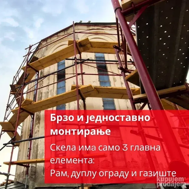 112 m2 nove ramovske skele na sniženju
