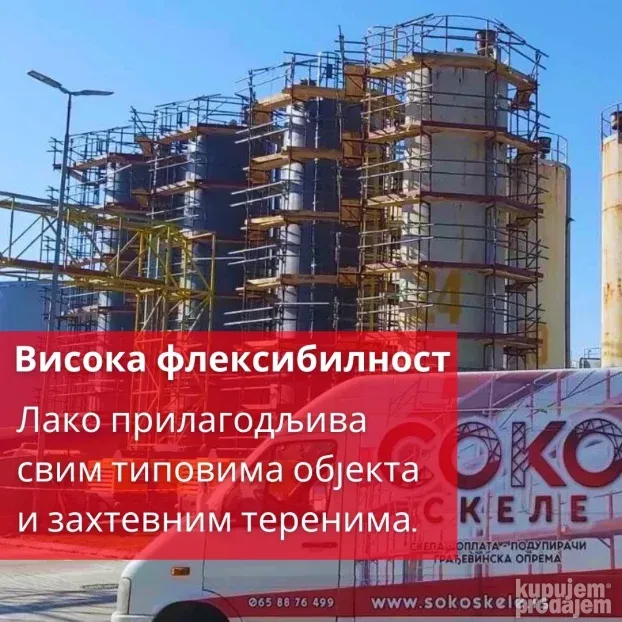 112 m2 nove ramovske skele na sniženju