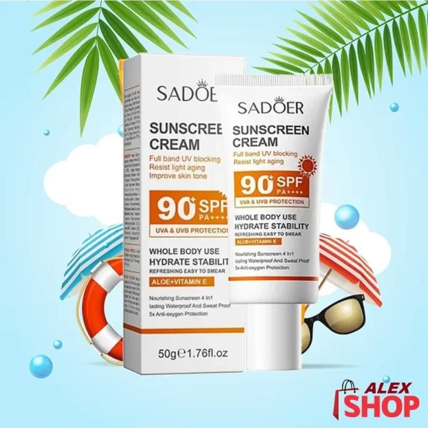 Krema SADOER sa SPF 90+ zaštitom od sunca i vitaminima