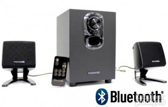 Microlab M-108BT drveni zvucnici 2.1 11W ,daljinski
