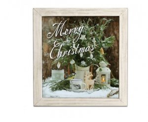 Panel blind ram sa okvirom Merry Christmas 30x30cm 740018