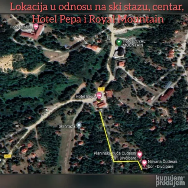 Ski staza Centar, Valjevo, Divčibare, petosobna +, 219 m²