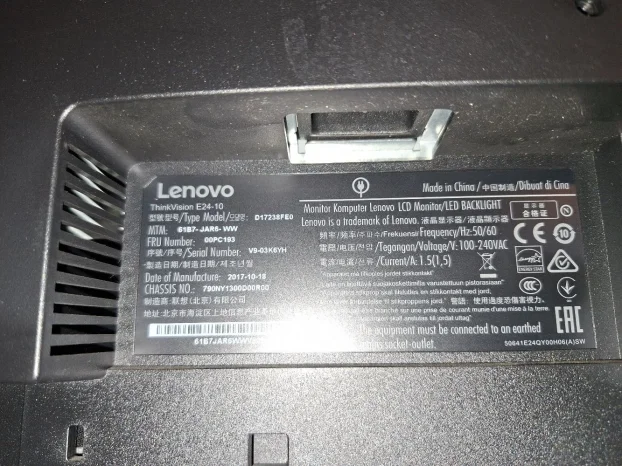 Monitor Lenovo ThinkVision E24-10