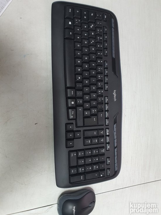 Bežična Tastatura i Miš MK330 (Crna) Nemacka- Logitech