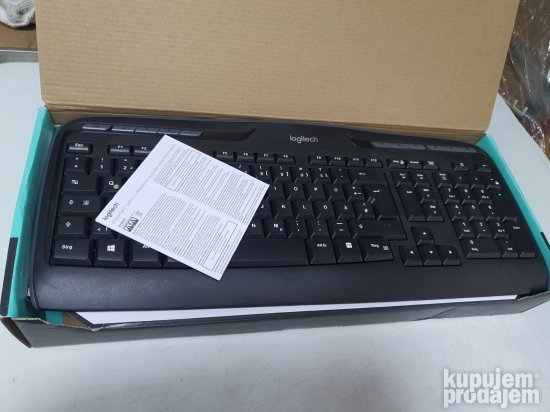 Bežična Tastatura i Miš MK330 (Crna) Nemacka- Logitech