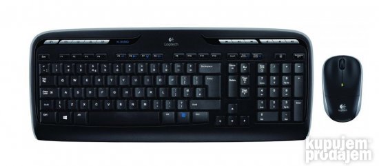 Bežična Tastatura i Miš MK330 (Crna) Nemacka- Logitech