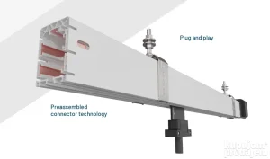Napojne šine za kranove zatvorene VAHLE