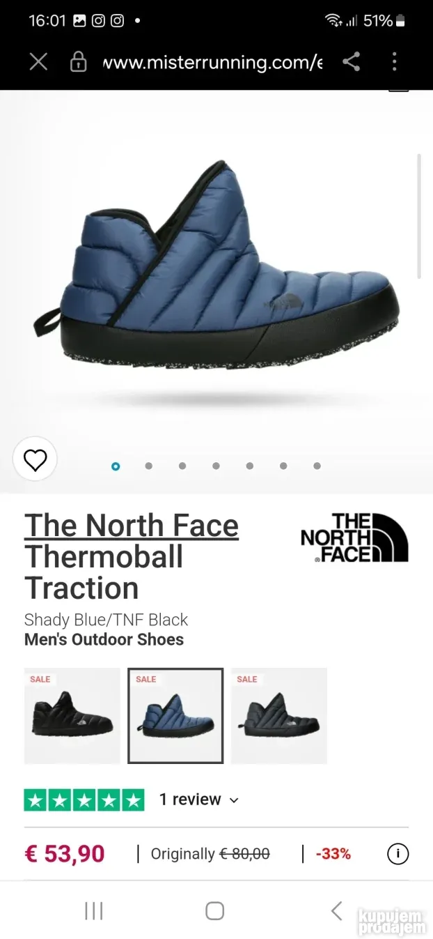 Kucne papuce The north face br 43 i 44.5