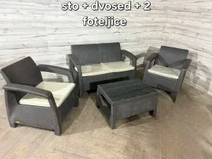 bastenski set sto2 fotelje i dvosed