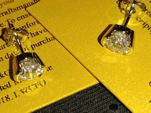 PREMIUM S925 Mindjuse  2 Mojsanit Dijamanta od po 1CT/6,5mm