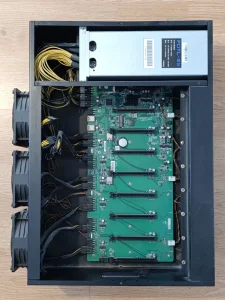 Mining rig / box - 8 slot - 1800W - 6 ventilatora