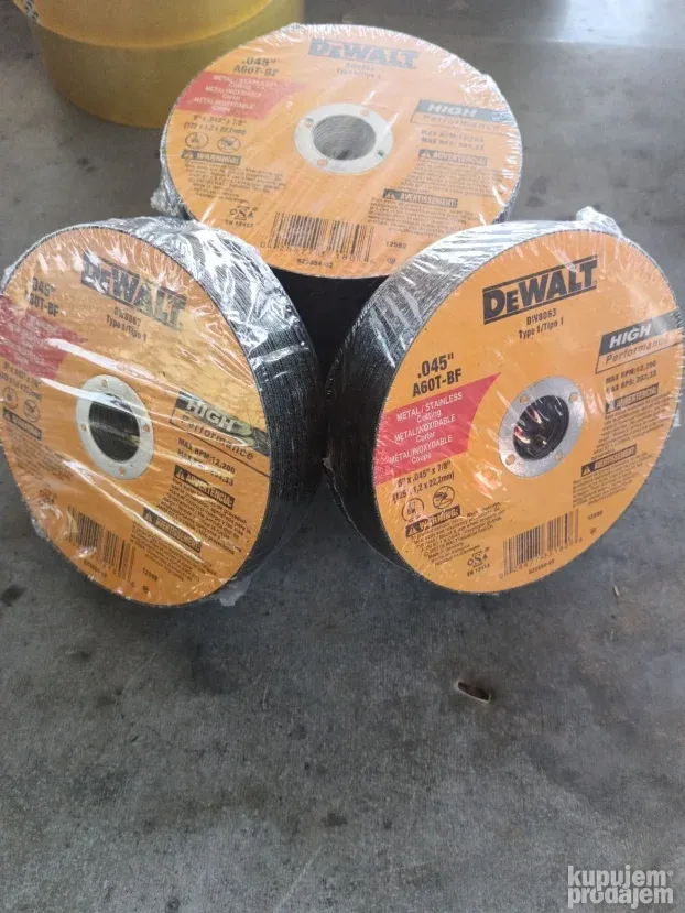 Dewalt ploce za metal  tanke