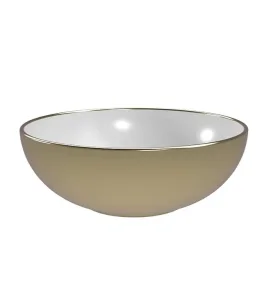 Lavabo COPEN nadgradni 415x415x155 zlatno beli C-15-202
