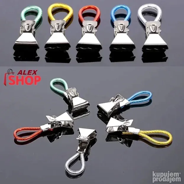 Štipaljke sa omčom za peškire i kuhinjske krpe set 6komada