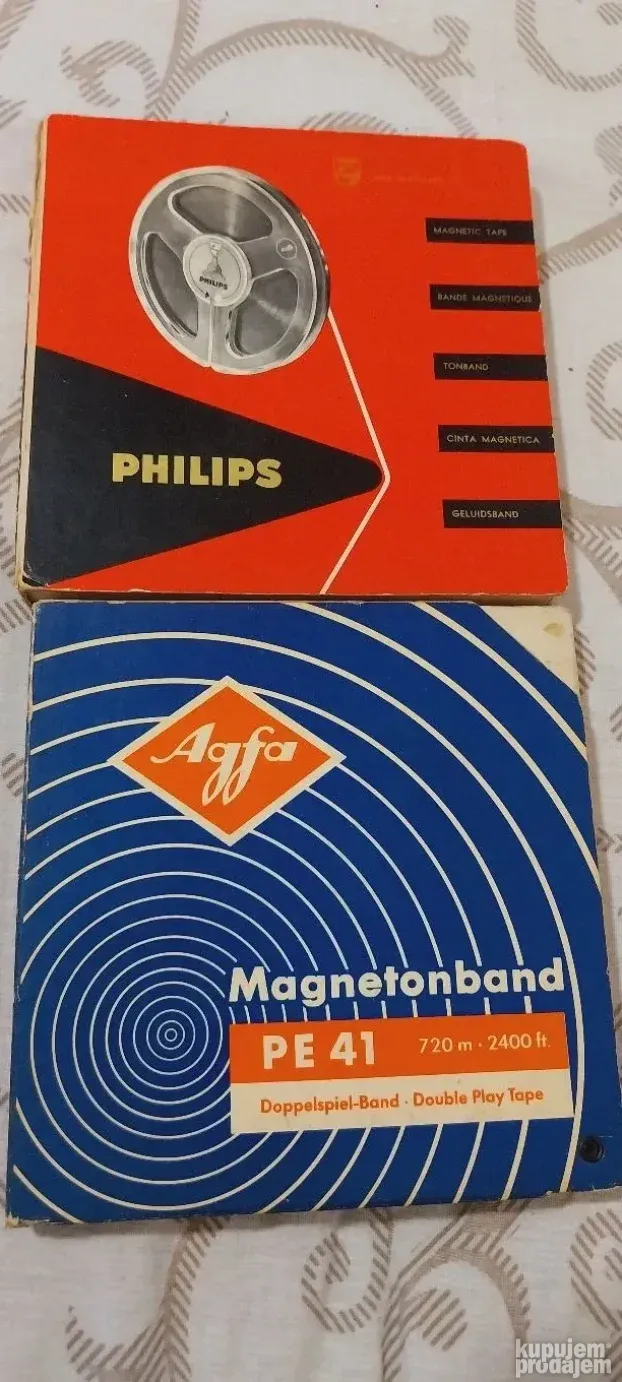 Philips Magnetic Tape i Agfa Pe 41 Dve