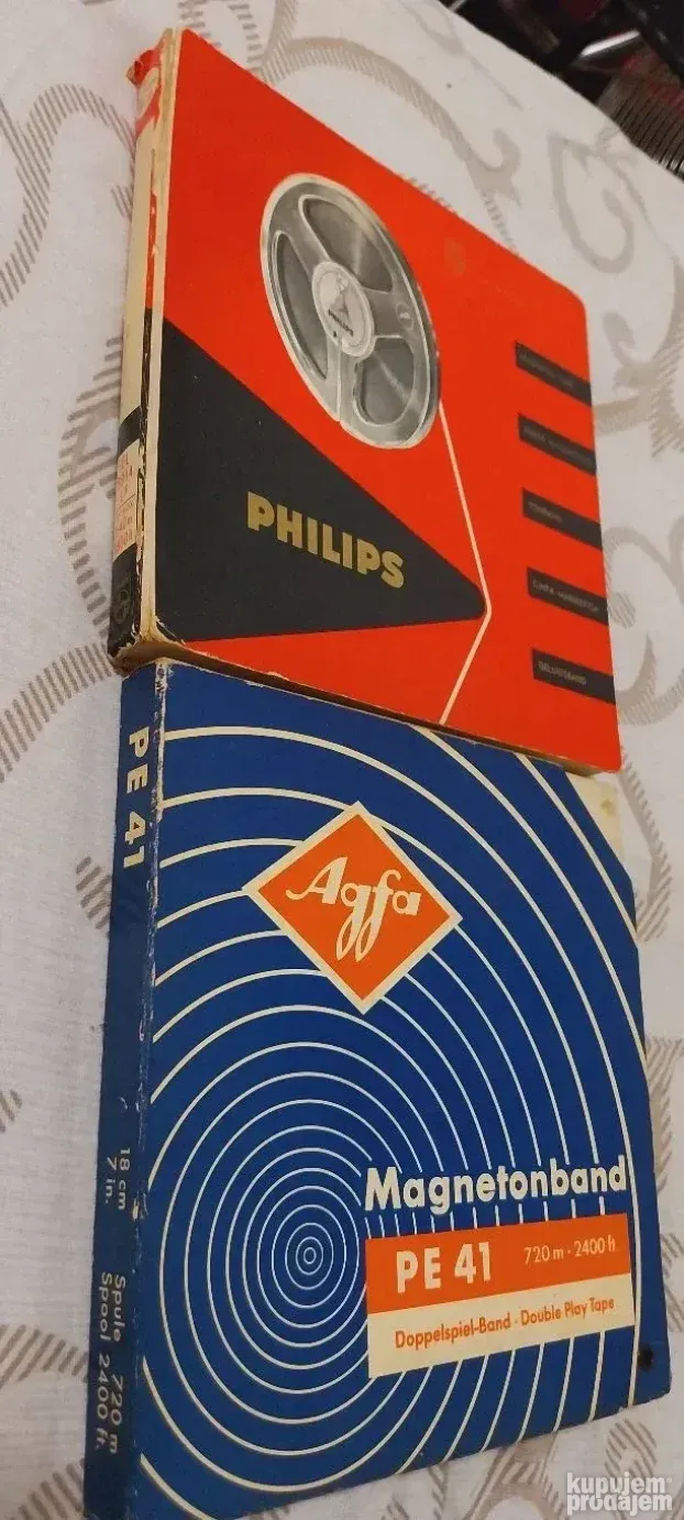 Philips Magnetic Tape i Agfa Pe 41 Dve