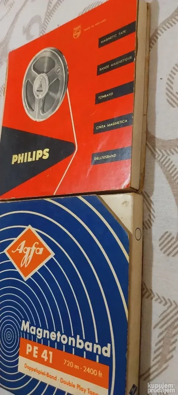 Philips Magnetic Tape i Agfa Pe 41 Dve
