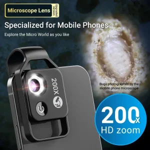Apexel macro foto microscop 200x sa CPL