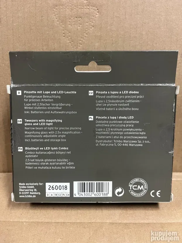 Pinceta sa Lupom i LED lampom - TCHIBO Germany NOVO