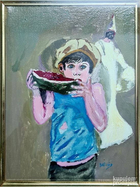 Stara mala Italijanska slika origina ulje - 12