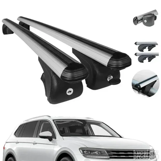 Barre Tetto Ace-1 Apline Barre Tetto Per Citroen C5 Aircross 2018-2025 - Portapacchi Grigio Alluminio, Carico 75kg Barre Tetto Apline