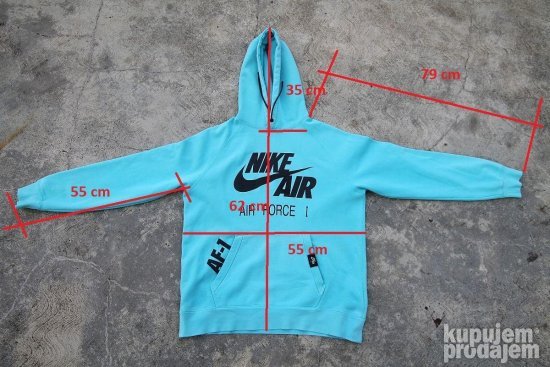 NIKE Air Force I AF I dukserica i OAKLEY majica ORIGINAL