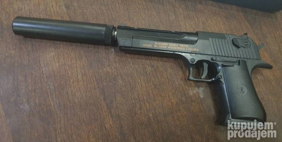 Airsoft pistolj C20+ sa prigusivacem Desert Eagle