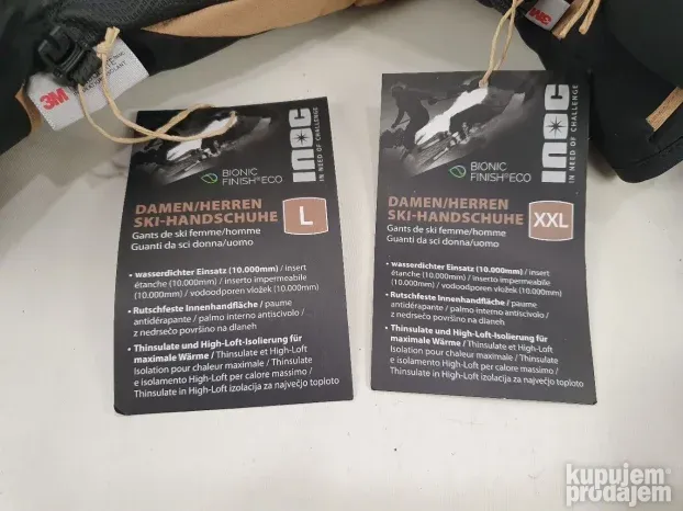 INOC ski rukavice veličine L, XXL novo