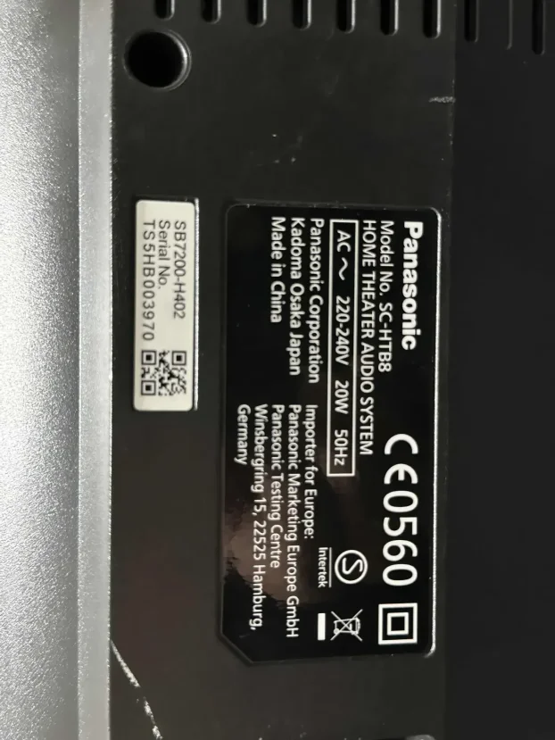 Panasonic Soundbar SC-HTB8
