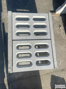 Armirana kanaleta sa bet. Resetkom i metalnom rešetkom
