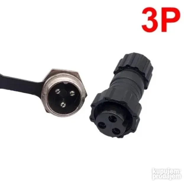 GX16 M16 Konektor back nut 3 pin Sasijski Veza Kuciste