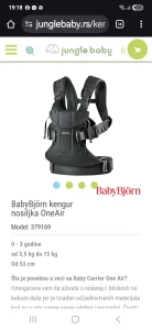 Babybjorn kengur nosiljka