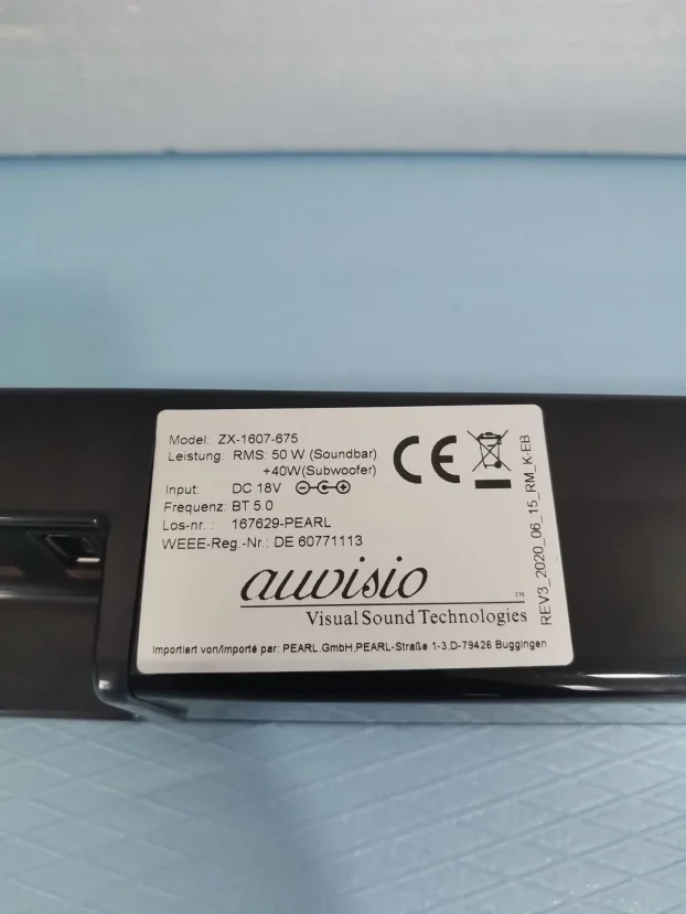 その他 c_e Auvisio ZX1607 soundbar sistem sa eksternim sabvuferom