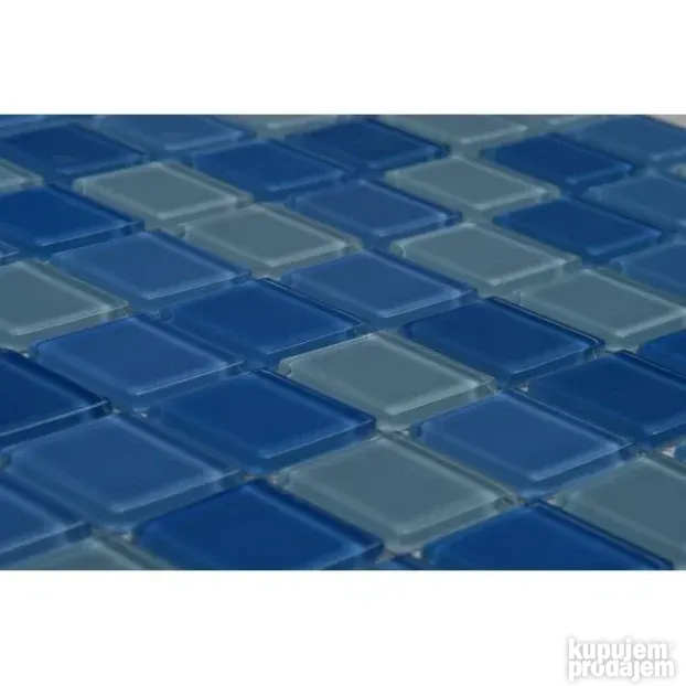 Mozaik za bazene Kristalni na mrežici AQUA MARIN SLO082 Nero