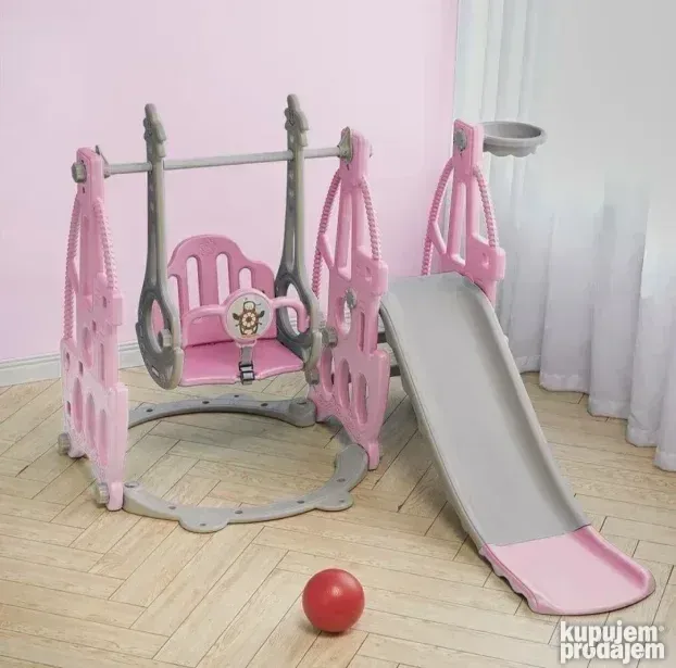 TOBOGAN ljuljaška i koš 3 u 1 NOVO
