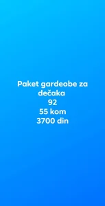 Paket gardeobe za dečaka 92  55 kom