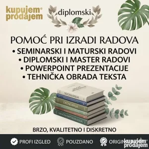 Izrada seminarskih, maturskih radova (pomoć pri izradi)
