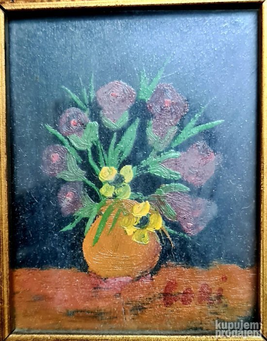 Stara mala Italijanska slika origina ulje - Dve u kompletu