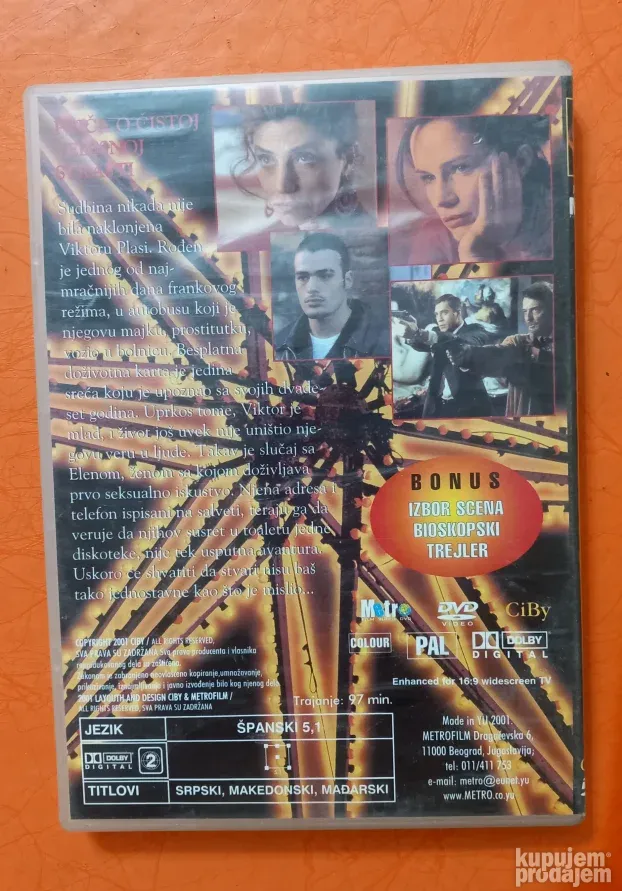 Živo meso DVD Pedro Almodovar