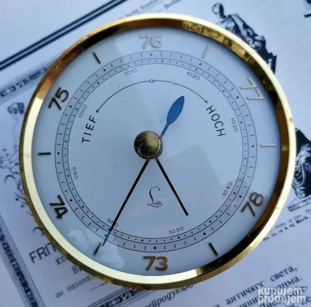 Starinski Analogni Barometar LUFFT Nemačka