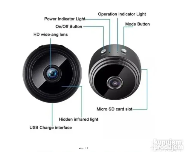MINI kamera WiFi IP mini kamera mini wi-fi camera