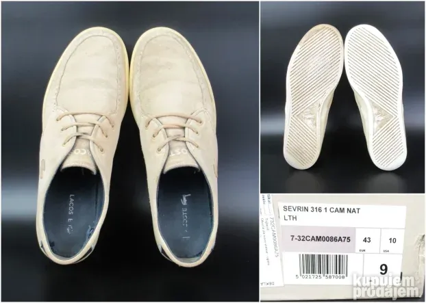 Lacoste Sevrin patike brodarice KOŽA P5241