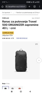 Travel Ranac 40l Forclaz