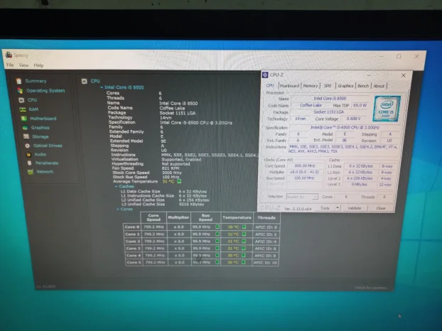 Intel procesori 8-me i 9-te generacije (i3, i5, i7)