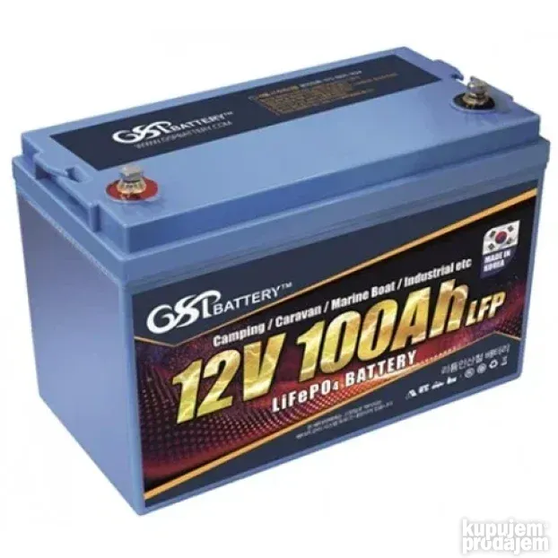 Solarni akumulator 12v 100Ah Litium Ferum Fosfat LiFePo4 - KupujemProdajem