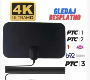 TV Antena DVB-T2 HD Digitalna za Besplatne kanale