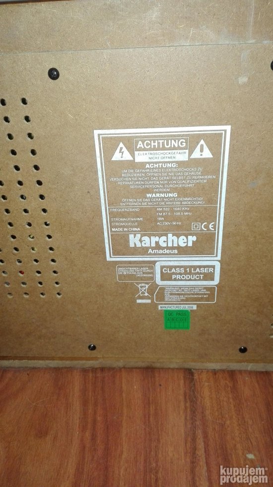 Muzicka linija RETRO stil KARCHER