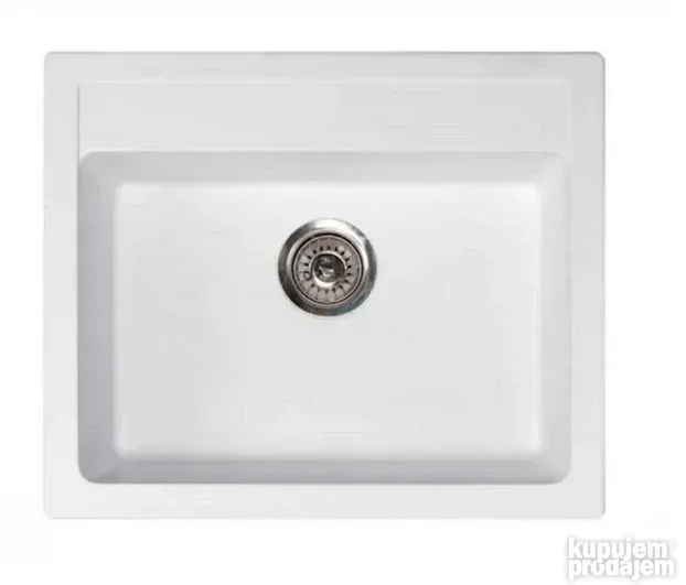 Granitna sudopera lavabo + sifon 60x50X21 Crna i Vise Boja